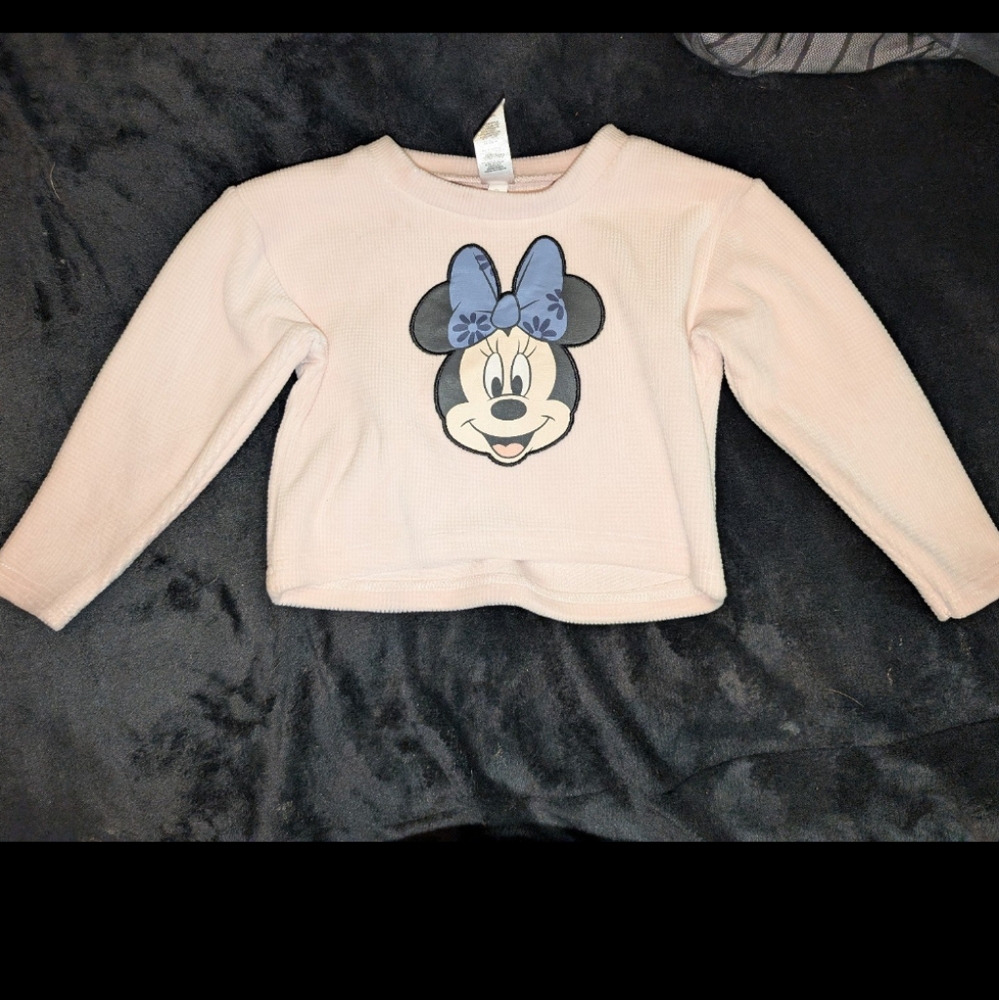 Disney Pink Long Sleeve Minnie Mouse Tee